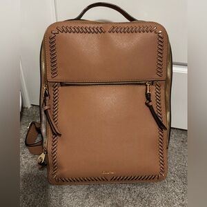 CalPak Backpack for Laptop- caramel